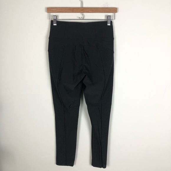 Athleta XS cropped stellar pant zipper pockets black 0797 - Picture 7 of 12